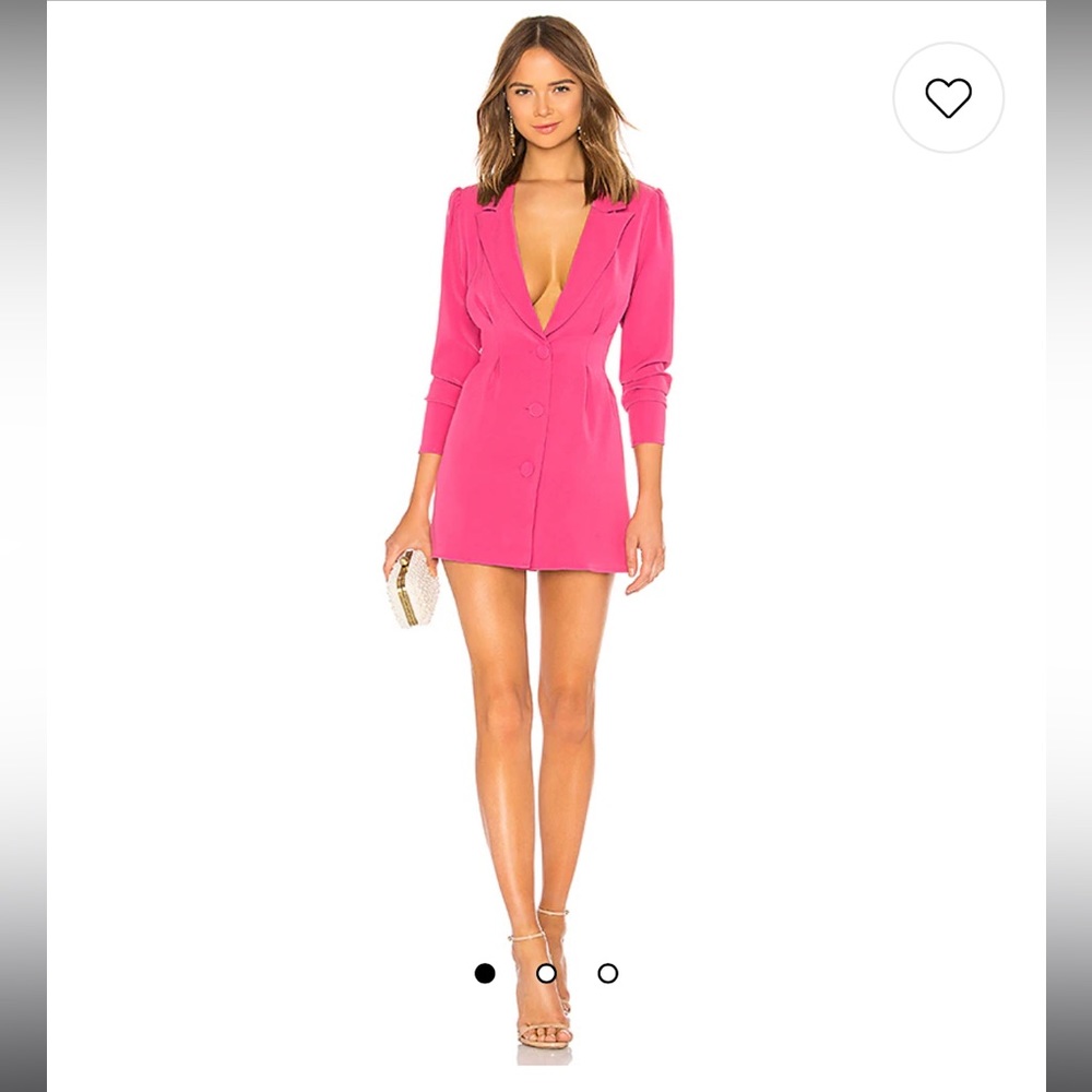 NWT - Lover + Friends City Blazer Dress in Magenta